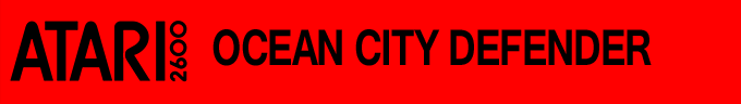 Ocean City Defender logo for Atari 2600